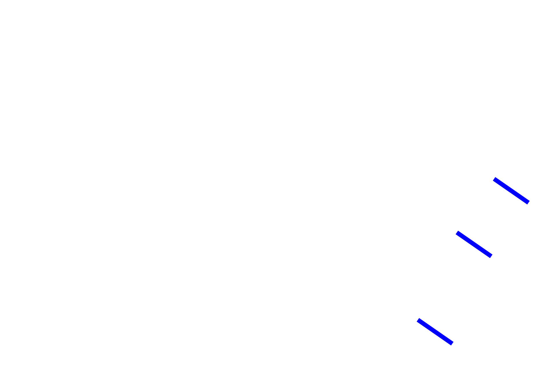 Muscularis mucosae <p>Simple tubular glands in the large intestine are straight, unbranched invaginations of the lining epithelium. These glands extend down to the muscularis mucosae and are composed primarily of goblet and absorptive cells.  Colon 200x</p>
