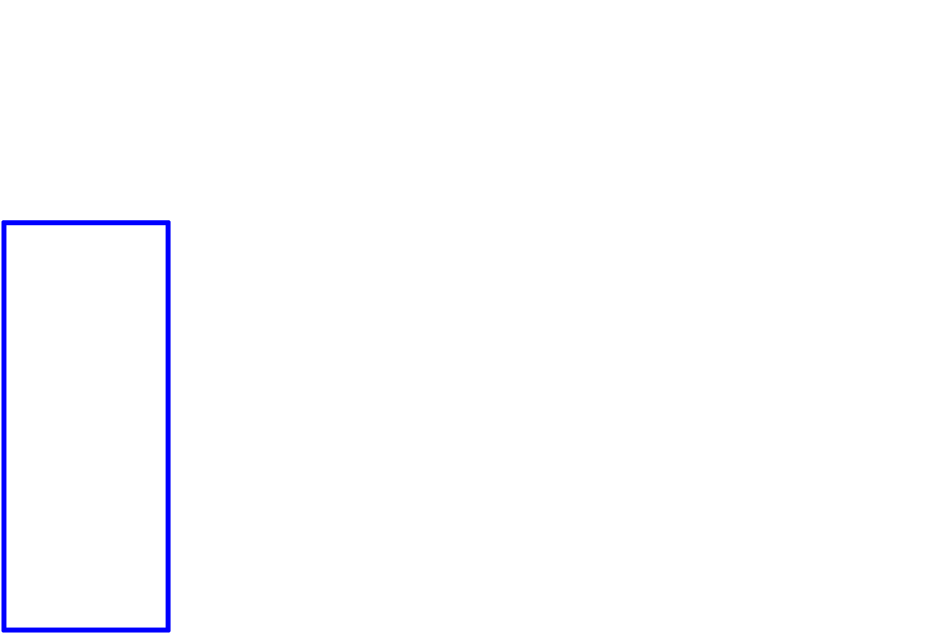 Rectum <p>The epithelium changes abruptly at the junction of the rectum (simple columnar) with the anal canal (stratified squamous moist).  The rectum resembles the rest of the large intestine, having straight intestinal glands with many goblet cells.   A more gradual transition of the epithelium occurs between the anal canal and the anus, the latter being lined by a stratified squamous, keratinized epithelium.  100x</p>

