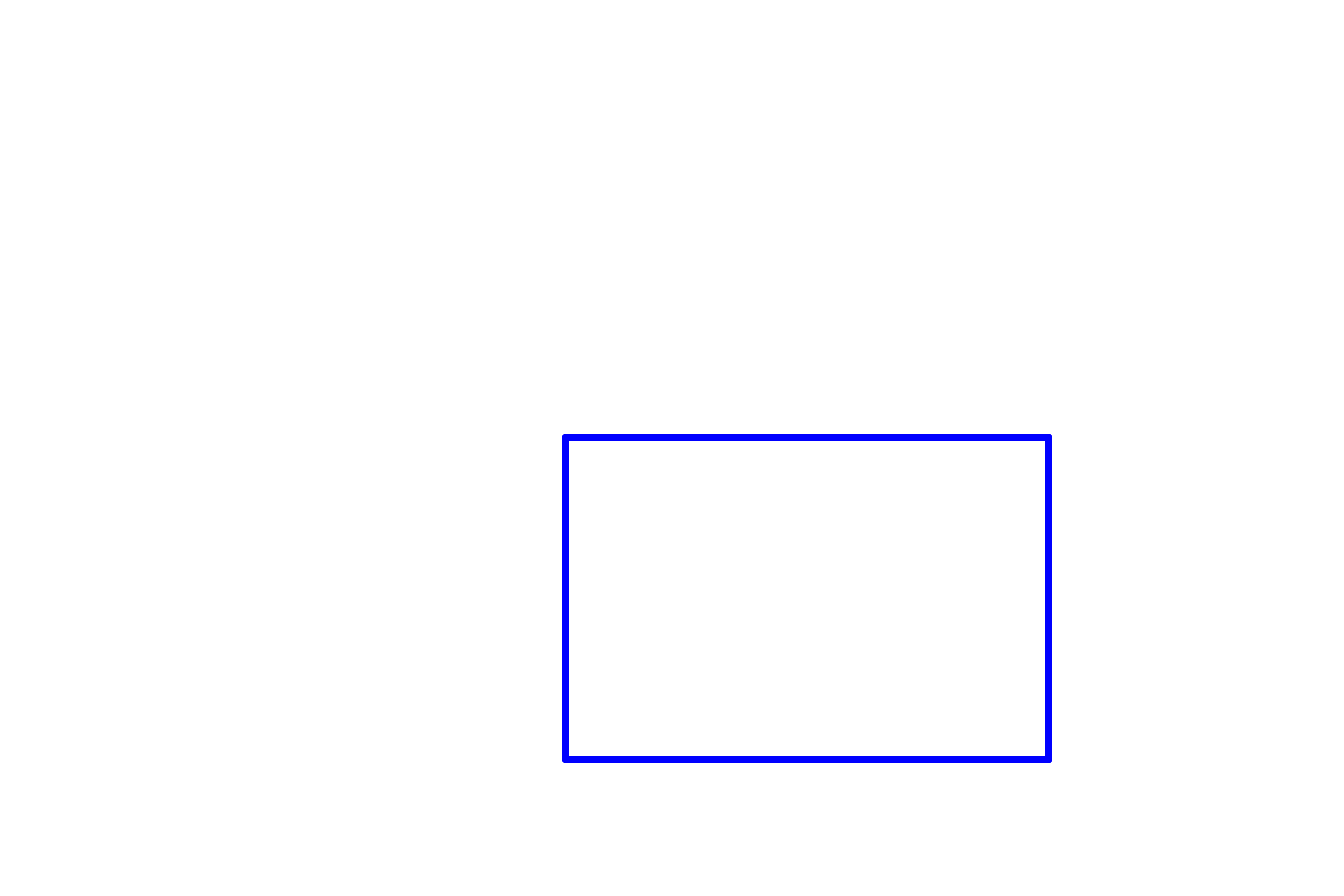 Area shown in next image <p>The submucosal (Meissner’s) plexus is an extensive network of nerve fibers and ganglia in the submucosa of the tubular digestive tract.  This plexus primarily carries motor fibers to muscularis mucosae.  Ganglia, composed of postsynaptic neuronal cell bodies, are scattered along the fibers of the plexus.  200x</p>
