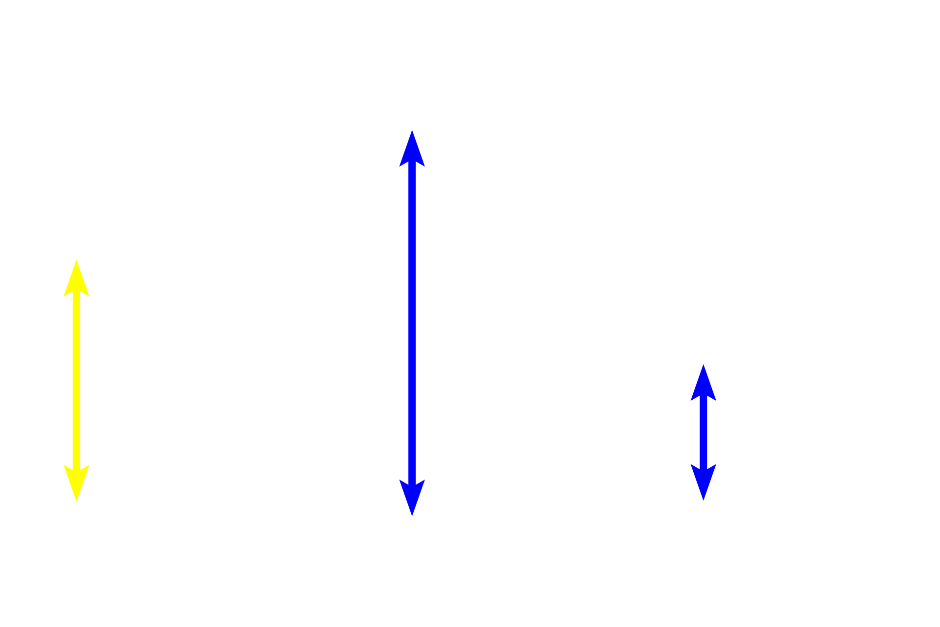Glands <p>The three regions of the stomach can be distinguished by the ratio of the length of the gastric pits to the length of the gastric glands.  In the cardiac region (left), pits and glands are roughly equal in length; in the body and fundic regions (middle), the pits are much shorter than the glands; in the pyloric region, the pits are longer than the glands (right). 100x</p>
