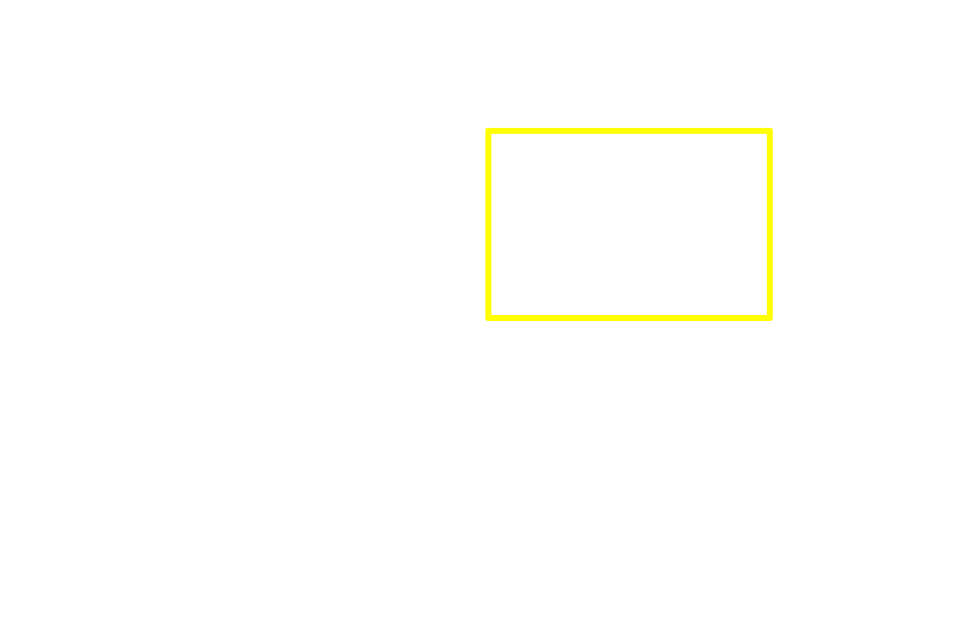 Area shown in next image > <p>The area in the rectangle is shown at higher magnification in the next image.</p>
